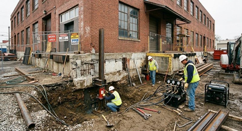 Building Foundation Repair in Upper Darby, PA