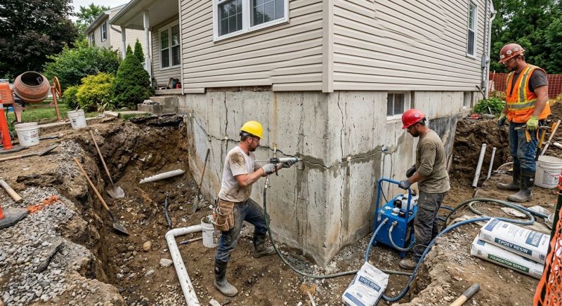 Concrete Foundation Repair in Waterford Works, NJ