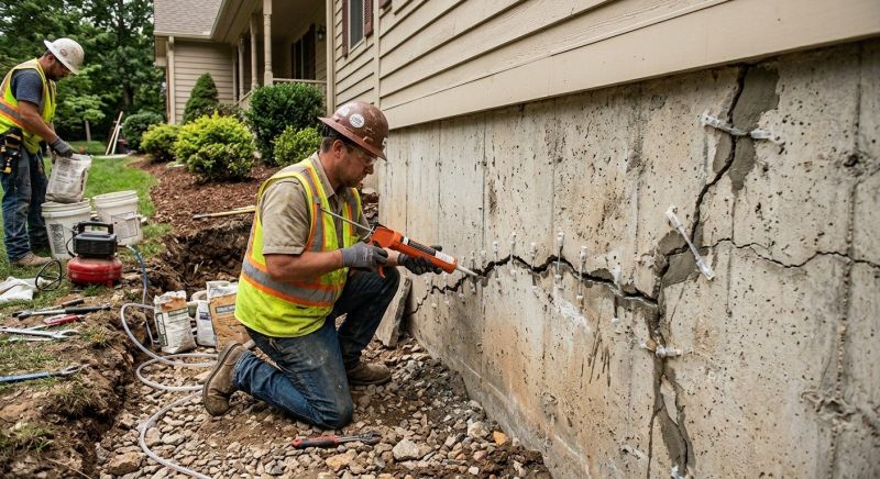 Cracked Foundation Repair in Medford, NJ