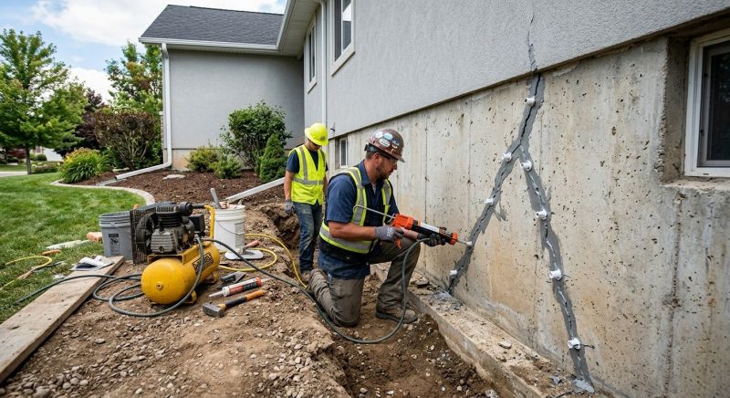 Foundation Crack Repair in Glenside, PA