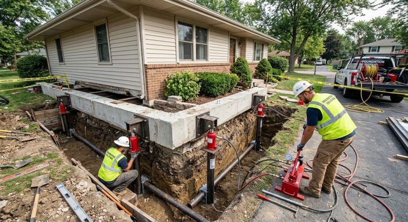 Foundation Jacking in Glenolden, PA