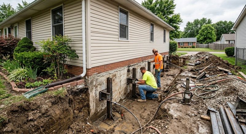 Foundation Stabilizing in Bensalem, PA