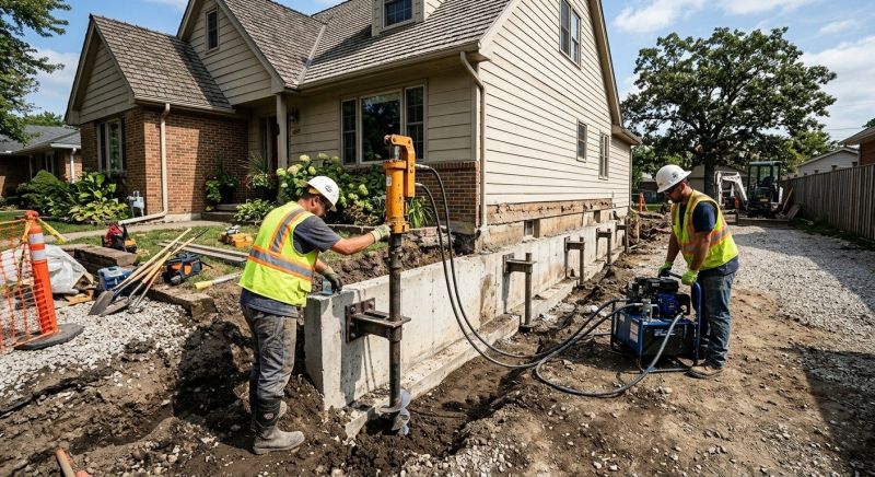 Foundation Stabilizing in Glenolden, PA