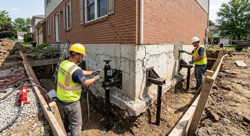 Foundation Structural Repair in Marcus Hook, PA