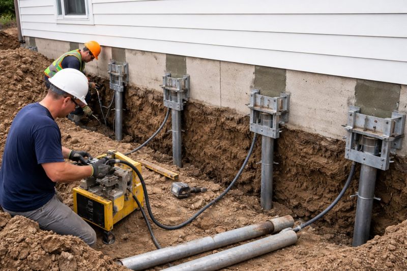 Helical Piers Installation in Camden County, NJ