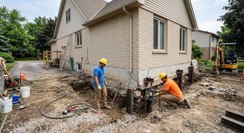 Helical Piers Installation in Camden County, NJ