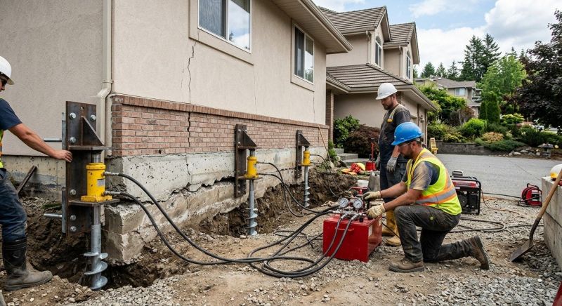 Sinking Foundation Lifting in Camden County, NJ