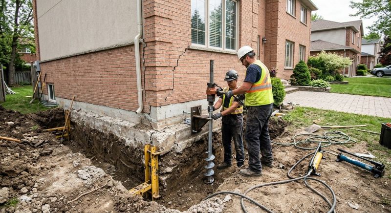 Sinking Foundation Repair in Burlington County, NJ