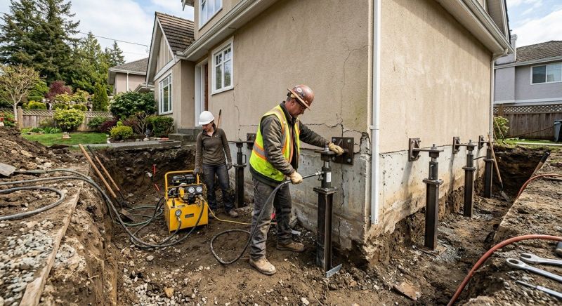 Sinking Foundation Repair in Vineland, NJ