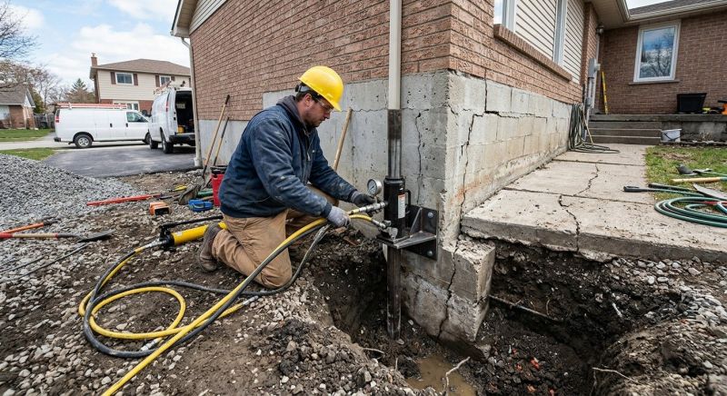 Sinking Foundation Repair in Willow Grove, PA
