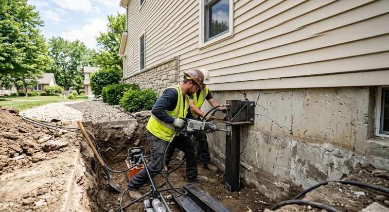 Structural Foundation Repair in Huntingdon Valley, PA